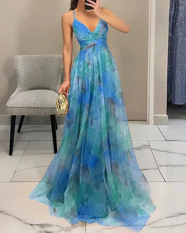 Women's Elegance Stunning Summer Floral Maxi Dress