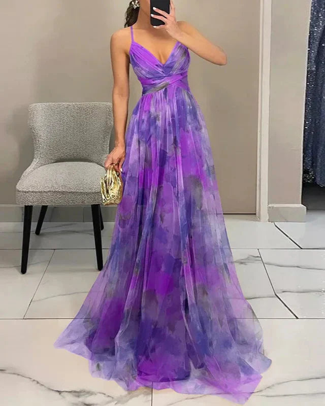 Women's Elegance Stunning Summer Floral Maxi Dress